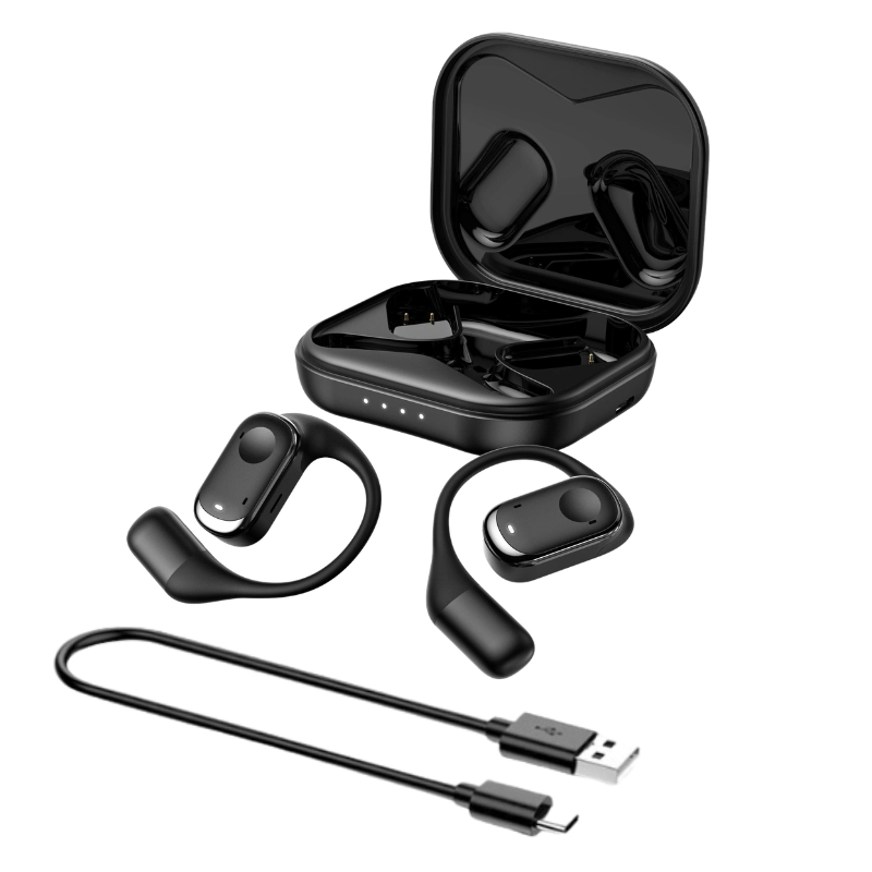 Zestaw słuchawek bezprzewodowych LEMON AirShock z etui i kablem USB-C